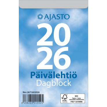 Päivälehtiö/Dagblock 2026 | Seinäkalenterit