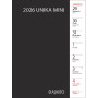 Unika mini, musta 2026 | Taskukalenterit