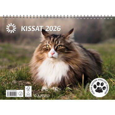 Kissat 2026 | Seinäkalenterit