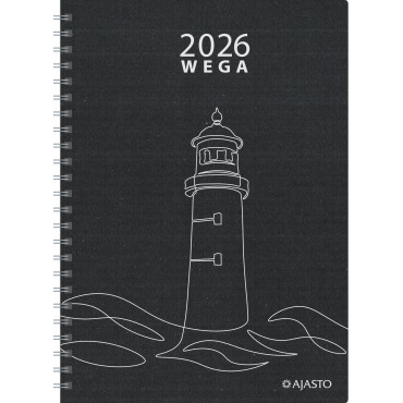 Wega Eko, musta 2026 | Pöytäkalenterit