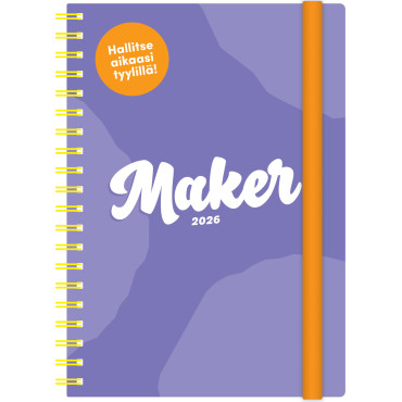 Maker, liila 2026 | Pöytäkalenterit