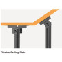 Vivolink Pro Ceiling Mount, Max 35 kg max, 255 mm, 360°, White | Telineet ja kalusteet