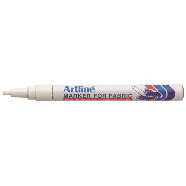 Artline EKC-1  valkoinen tekstiilien merkkauskynä 1,2mm  (12 kpl/ltk) | Merkkauskynät
