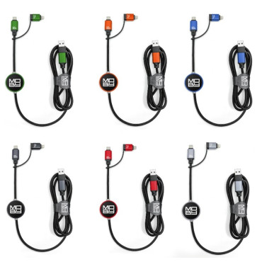 ValoLine pikalataus- ja tiedonsiirtokaapeli 120cm  60W USB-multi | Laturit