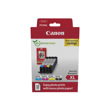 CANON CLI-571XL C/M/Y/BK Photo Value Pack | Canon