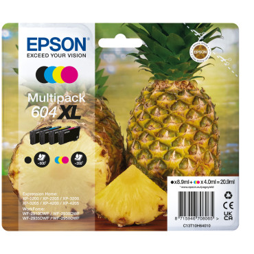EPSON 604XL Multipack 4-pack XL black cyan magenta yellow blister ink cartridge for EPL 4200 Stylus | Epson