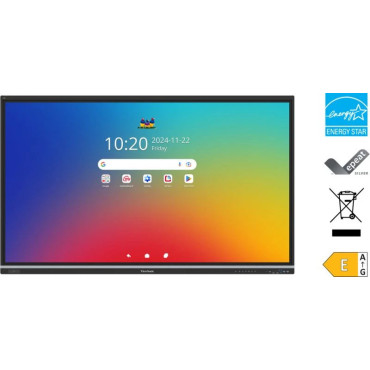 ViewSonic IFP8651, 86″ 50 Multi touch, EDLA, UHD 4K (3840x2160), Android 14, 9H, 400nits, 16G RAM/12 | Kosketusnäytöt