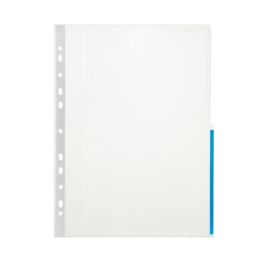 Signaalitasku A4 sininen värireuna 0,12 PP | Taskut