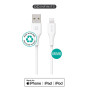 eSTUFF INFINITE Super Soft USB-A Lightning -kaapeli 2m - 100% kierrätetty PVC-vapaa muovi | USB