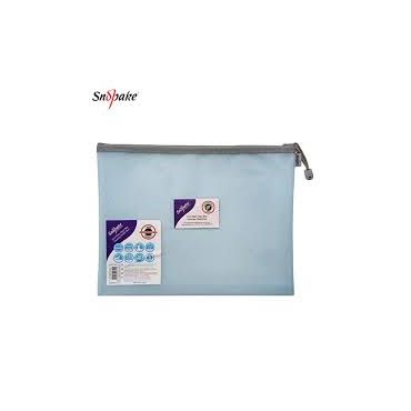 SNOPAKE Eva Mesh Zippa Bag  pastel vetoketjutasku A5 vaalean sininen | Taskut