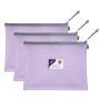 SNOPAKE Eva Mesh Zippa Bag pastel vetoketjutasku A5 vaalean violetti | Taskut