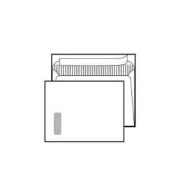 Kirjekuori E4 pieni ikkuna 35x95mm valkoinen tarrasuljenta 500kpl/ltk | Kirjekuoret ja pussit