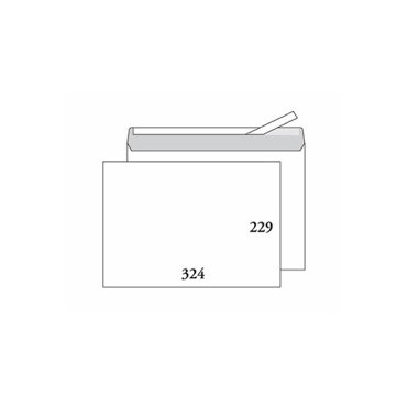 Kirjekuori C4 valkoinen tarrasuljenta 500kpl/ltk