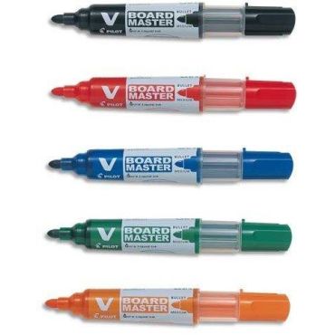 PILOT valkotaulutussi V Board Master 5-väriä pyörö | Taulukynät