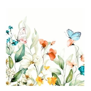 DUNI kahviliina Happy Feeling 24x24cm 3-krs 20kpl/pkt | Kertakäyttöastiat