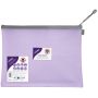 SNOPAKE Eva Mesh Zippa Bag pastel vetoketjutasku A4 vaalean violetti | Taskut