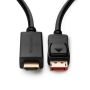 MicroConnect 4K DisplayPort 1.2 - HDMI 2.0 Cable 3m | DisplayPort