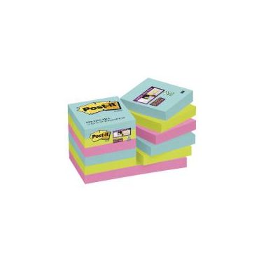 Post-it® Super Sticky 622 viestilappu Cosmic 47,6x47,6mm 12nid/pkt | Viestilaput ja teippimerkit