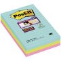 Post-it® Super Sticky 4690 viestilappu viivat Cosmic  101x152mm 3nid/pkt | Viestilaput ja teippimerkit