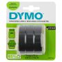 DYMO® Embosser kohokirjoitinteippi 9mm x 3m musta 3kpl/pkt | Dymo tarrat