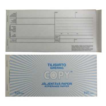 COPY tilisiirtolomake jäljentävä 40+40 | Lomakkeet