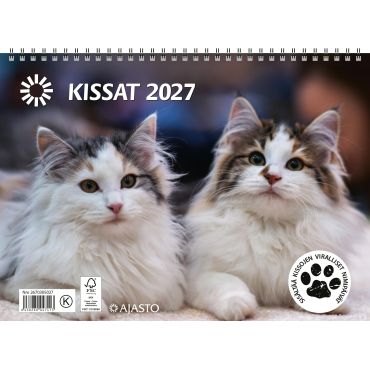 Kissat 2027 | Seinäkalenterit