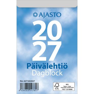 Päivälehtiö/Dagblock 2027 | Seinäkalenterit