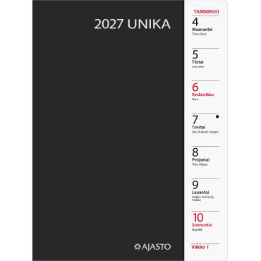 Unika, musta 2027 | Pöytäkalenterit