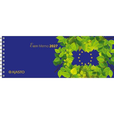 Euro Memo, sininen 2027 | Pöytäkalenterit