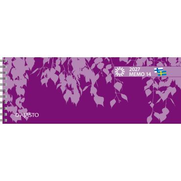 Memo 14, lila 2027 | Pöytäkalenterit