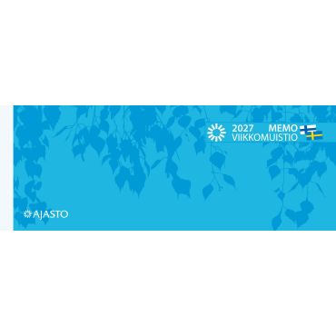 Memo-viikkomuistio, sininen 2027 | Pöytäkalenterit