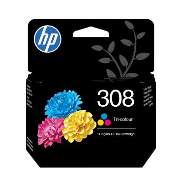 HP 308 Tri-Color Original Ink Cartridge | HP