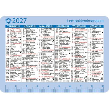 Lompakkoalmanakka 2027 | Taskukalenterit