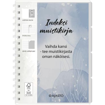 Indeksi muistikirja | Vihot ja kirjat