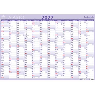 Seinämuistio 2027 | Seinäkalenterit