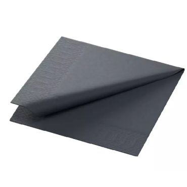 DUNI kahviliina musta 24x24cm ¼-taitto 300kpl/pkt | Kertakäyttöastiat