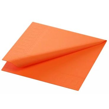 DUNI kahviliina oranssi 24x24cm ¼-taitto 300kpl/pkt | Kertakäyttöastiat