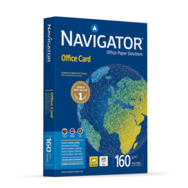 Navigator A4 160g OfficeCard  250ark pkt (5pkt ltk, 300pkt lava)