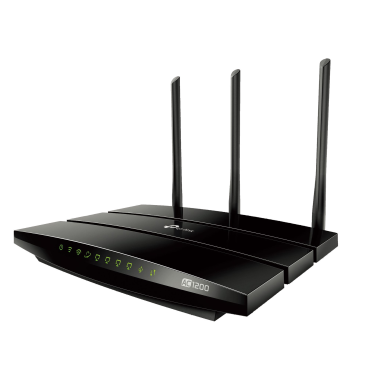TP-Link Wireless Dual Band router, AC1200, 4xGigabit LAN, 1xGigabit WAN, 1xUSB, black