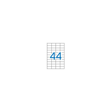 APLI tulostustarra 44-jak 48,5x25,4mm valkoinen 100ark/pkt | Tarrat