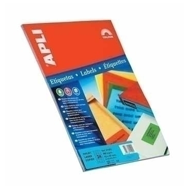 APLI tulostustarra 24-jak 70x37mm keltainen 20ark/pkt | Tarrat