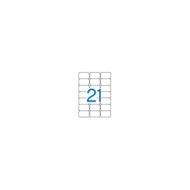 APLI tulostustarra 21-jak 63.5x38.1mm