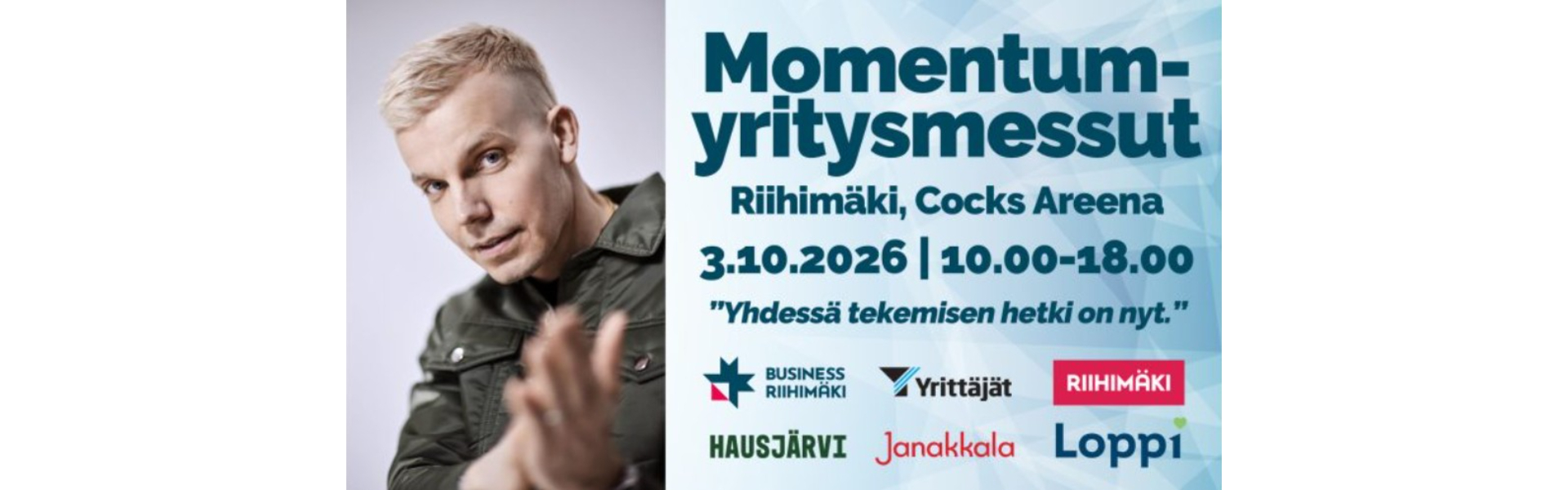 Momentum-yritysmessut Riihimäki 3.10.2026